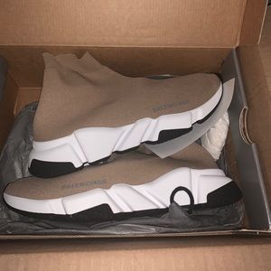balenciaga nude speed trainers